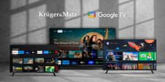 Krüger&Matz D-LED Ultra HD WIFI pametni televizor SMART TV Google DVB-T2/S/T/C HEVC 50"