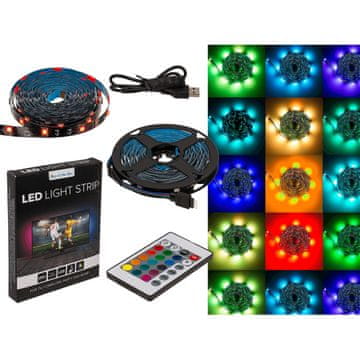 Silver Tools Set USB TV LED RGB trak televizijska osvetlitev 5m + daljinec