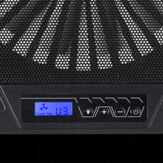 Esperanza LED RGB igralna LCD hladilna podloga za prenosni računalnik 1x ventilator 2x USB ALIZE
