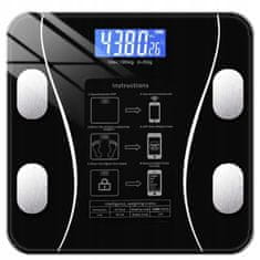 Northix Pametna osebna tehtnica z Bluetooth - meri do 180 kg 