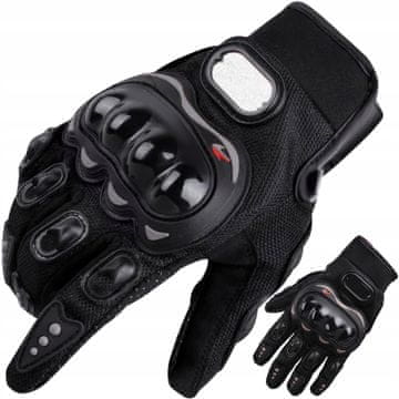 Northix Črne motoristične rokavice XL