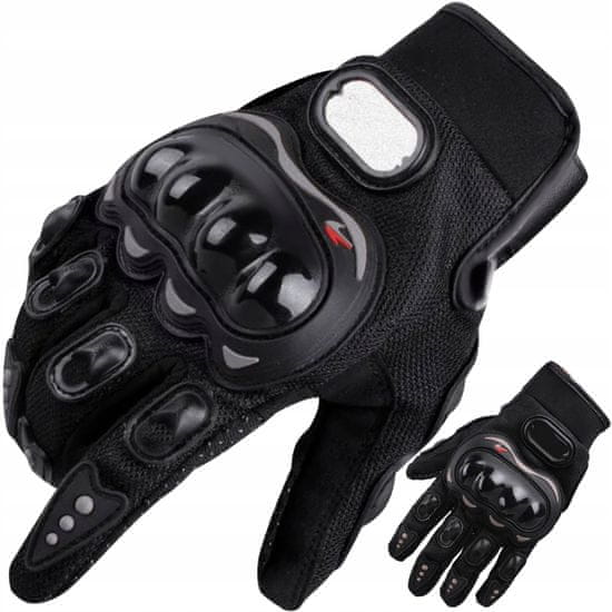 Northix Črne motoristične rokavice XL