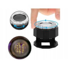 Northix Lupa/miroskop 30x - LED in UV v žepnem formatu 