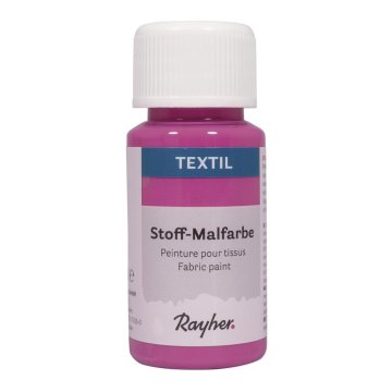 Rayher.	 Barva za tekstil, rožnata, 50ml