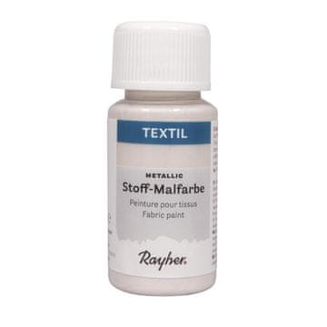 Rayher.	 Barva za tekstil kovinska, biser, 50ml