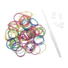 Rayher.	 Elastike Loom Bandz Glitter, 200 kosov