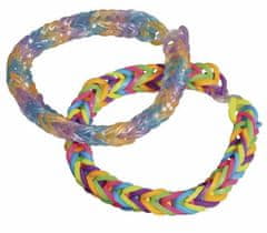 Rayher.	 Elastike Loom Bandz Glitter, 200 kosov