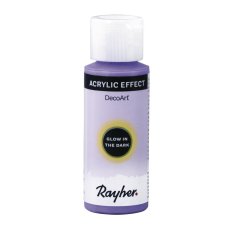 Rayher.	 Glow in the dark barva, lila, 59ml