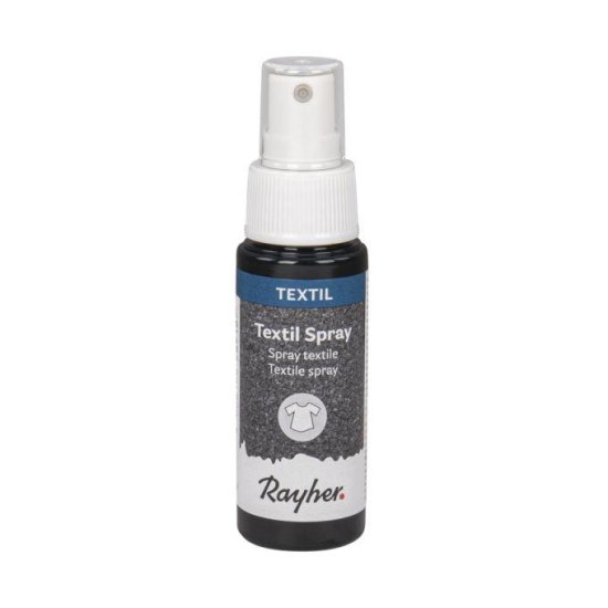 Rayher.	 Sprej za tekstil, črn, 50 ml
