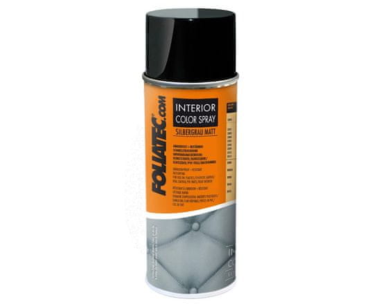 Foliatec Barva za plastiko in usnje - Interior Color Spray srebrno siva mat FT2013