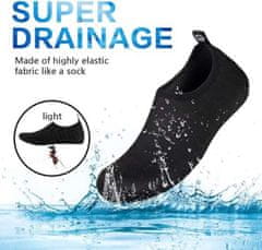 VIVVA® Čevlji za v vodo, Nedrseči vodni čevlji, Obutev za v vodo (Črna, 22-25) | SEASOLES