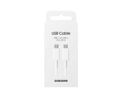 Samsung USB kabel USB-C To USB-C, 100W, 5A, 1.8m, White EP-DX510JWEGEU