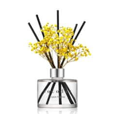 Difuzor s cvetjem 120ml YELLOW, vonj Vanilija-sandalovina