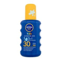 Nivea Sun Kids Protect & Care Sun Spray 5 in 1 SPF30 sprej za zaščito pred soncem 5v1 200 ml
