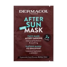 Dermacol After Sun SOS Mask vlažilna in pomirjajoča maska za obraz za nego po sončenju 2x8 ml