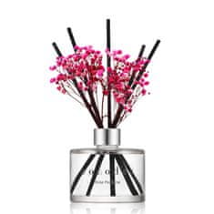 Difuzor s cvetje 200ml PINK, vonj Vrtnica