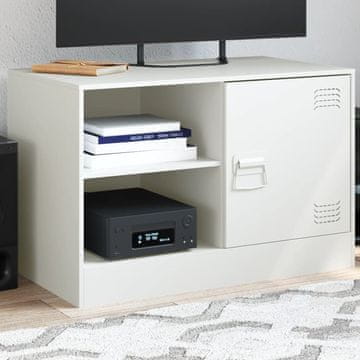 Vidaxl vidaXL TV stojalo belo 67x39x44 cm jeklo
