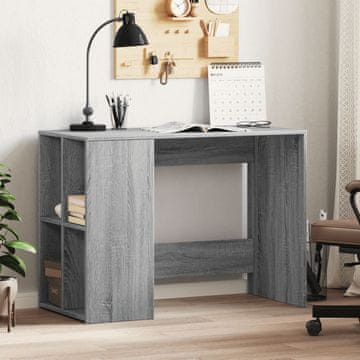 Vidaxl vidaXL Pisalna miza, siva sonoma hrastova, 102x50x75 cm, material na osnovi lesa