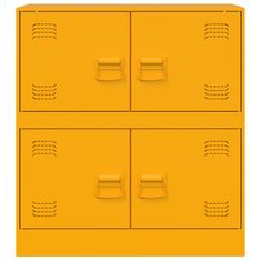 Vidaxl Komoda gorčično rumena 67x39x73 cm jeklo