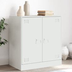 Vidaxl Komoda bela 67x39x73 cm jeklo