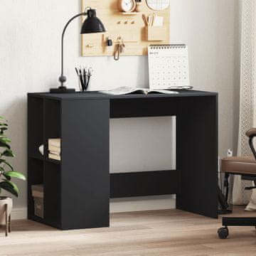 Vidaxl vidaXL Pisalna miza, črna, 102 x 50 x 75 cm, material na osnovi lesa