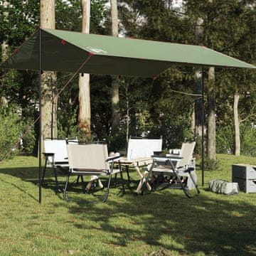 Vidaxl vidaXL Kamperska ponjava, zelena, 400 x 294 cm, vodoodporna