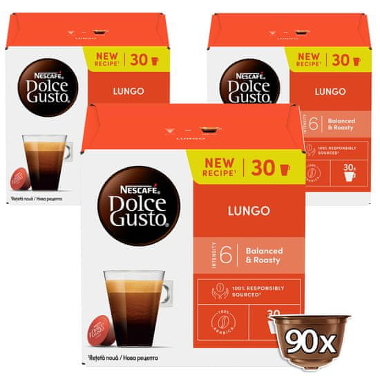 NESCAFÉ Dolce Gusto® kavne kapsule Caffe Lungo XXL, 3 pakiranja