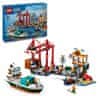 LEGO City 60422 Pristanišče s tovorno ladjo
