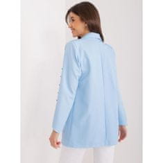 ITALY MODA Ženska jakna s kubičnim cirkonom svetlo modra DHJ-MA-18251.42_407140 Univerzalni