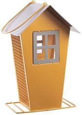Kovinski naravni podajalnik za oreščke, oranžni 30x15x5x11c