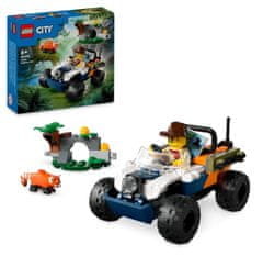 LEGO City štirikolesnik za raziskovanje džungle - misija rdeča panda (60424)