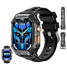 Oukitel BT80 Robustna vodoodporna pametna ura, črne barve