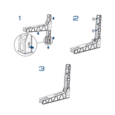 Tecnogas Konzola za klimo 450 x 450 mm Poliamid