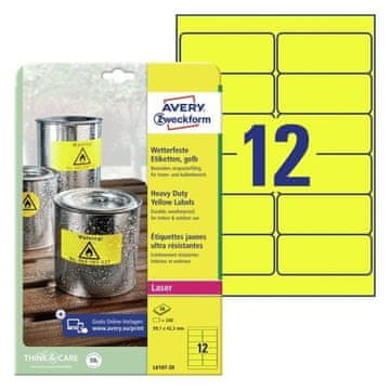 Avery Zweckform Etikete zweckform l6107 99,1x42,3mm zelo odporne poliestrske etikete 1/20