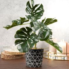Vilde Umetna rastlina monstera v lončku 38cm