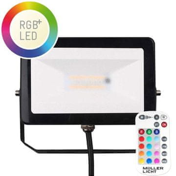 Muller-Licht Zunanji IP65 LED RGBW reflektor + daljinski upravljalnik 10W