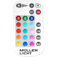 Muller-Licht Zunanji IP65 LED RGBW reflektor + daljinski upravljalnik 10W