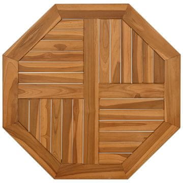 Vidaxl Mizna plošča 70x70x2,5 cm osmerokotna trdna tikovina