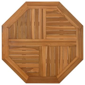 Vidaxl Mizna plošča 80x80x2,5 cm osmerokotna trdna tikovina