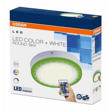 Osram Stropna nadometna LED RGBW svetilka 19W 20cm 3000K + daljinec