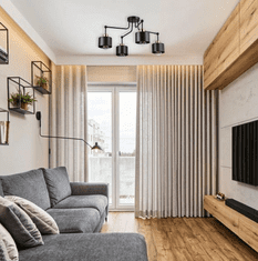 master LED Viseča svetilka 4xE27 za LED IP20 ELZA črna+baker 