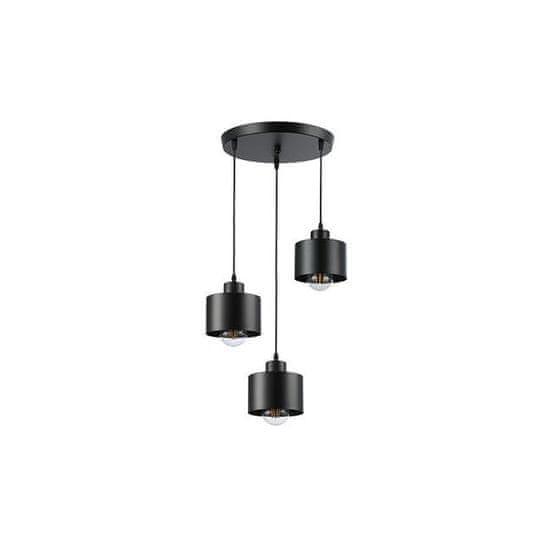 master LED Viseča svetilka 3xE27 za LED IP20 ELZA okrogla črna