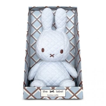 Bon Ton Toys Miffy Bonbon zajček, 23 cm, moder (darilno pakiranje)