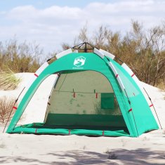 Vidaxl vidaXL Šotor za na plažo za 2 osebi, zelen, vodoodporen