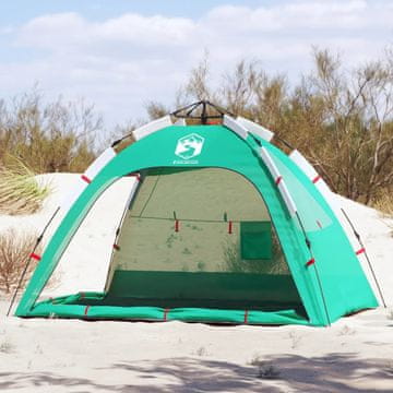 Vidaxl vidaXL Šotor za na plažo za 2 osebi, zelen, vodoodporen