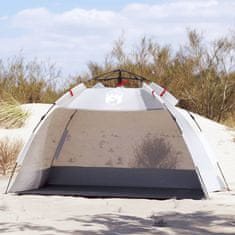 Vidaxl vidaXL Šotor za na plažo za 2 osebi, siv, vodoodporen