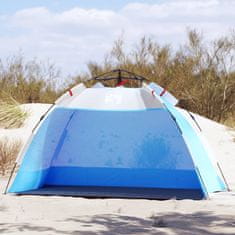 Vidaxl vidaXL Šotor za na plažo za 2 osebi, moder, vodoodporen