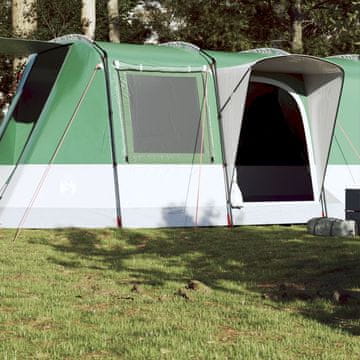 Vidaxl vidaXL Šotor s tunelom za 4 osebe, zelen, vodoodporen