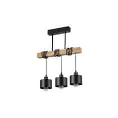master LED  Viseča svetilka 3xE27 za LED IP20 ELZA jeklo/les 
