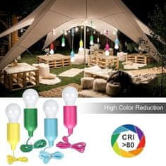 HOME & MARKER® Brezžične žarnice, LED žarnice, Večbarvne žarnice, Okrasitev vrta (4 kosi) | HALOGLO